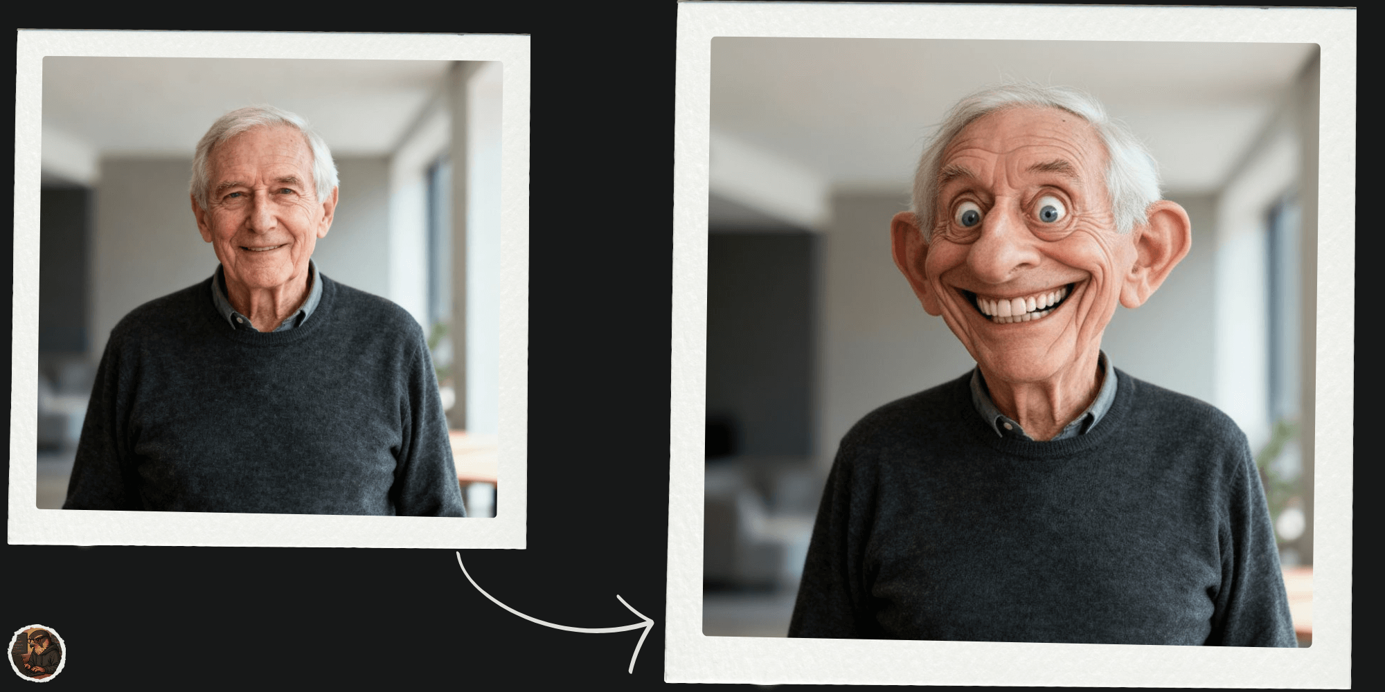 Caricatura criada com inteligência artificial